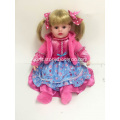 16" Rose Red Dress Stand Vinyl Doll